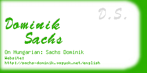 dominik sachs business card